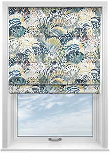 Maggie, Teal - Roman Blind
